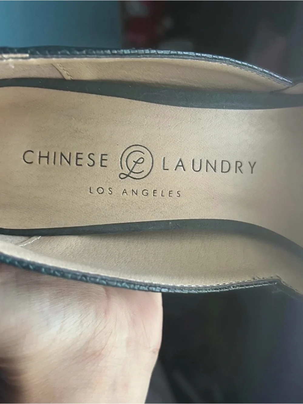 Chinese Laundry Dark Green Suede Pointed-Toe Pumps - Picture 3 of 5